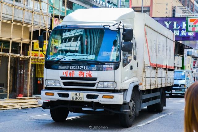 国内卡车爱好者必去大昌行合运带您实拍香港街头各类卡车