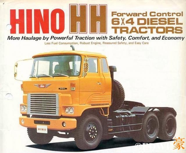 上个月刚退役70年代的日野hh440卡车实拍