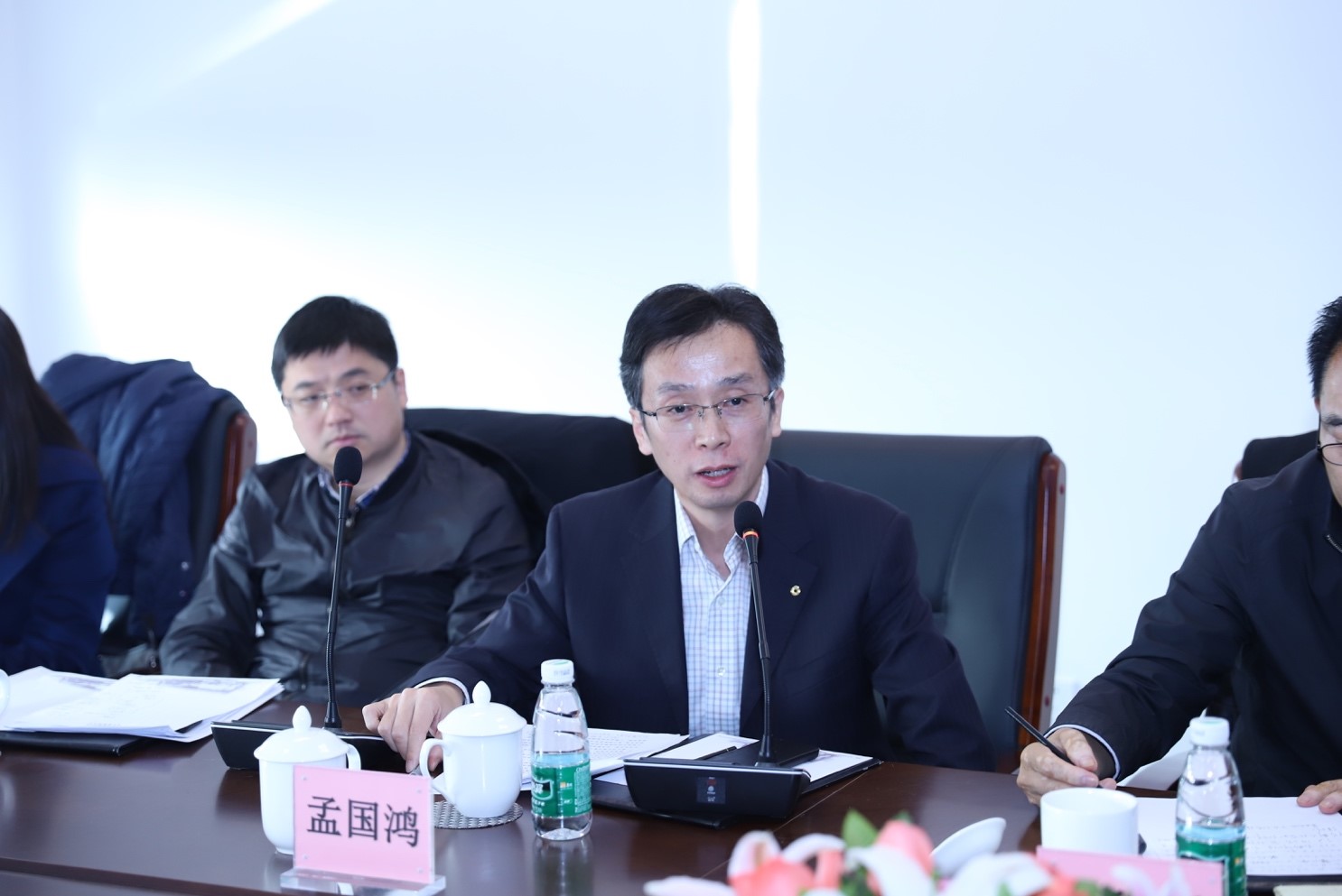 建设银行住房金融与个人信贷部副总经理孟国鸿发言