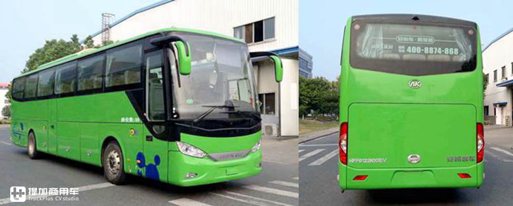 安凯hff6122k10ev纯电动客车