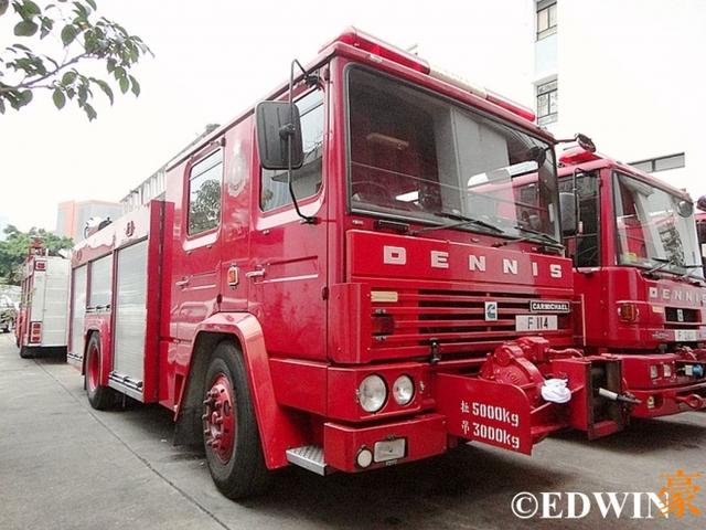 香港消防最爱的品牌？丹尼斯DENNIS经典消防车实拍