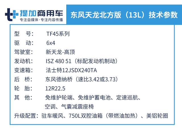 驻车暖风+双腔油箱 东风天龙“北方版”牵引车终于登场 - 第6张 - 提加商用车网 驻车暖风+双腔油箱 东风天龙“北方版”牵引车终于登场 - 第6张