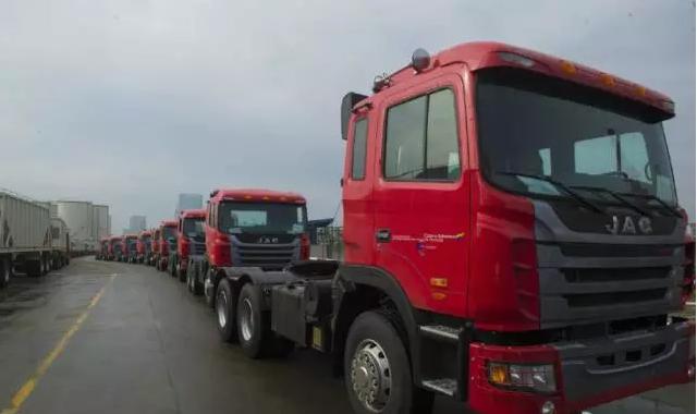 中国重卡出口第一大单？5239辆江淮格尔发交付完成