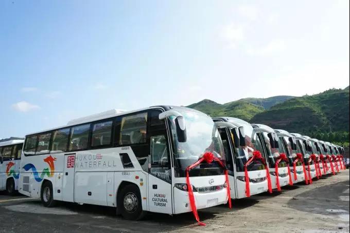 助力壶口大瀑布打造新形象!34辆海格客车批量交付! - 第1张 - 提加商用车网 助力壶口大瀑布打造新形象!34辆海格客车批量交付! - 第1张