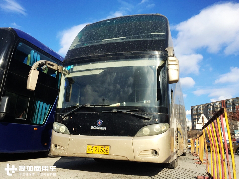 行驶里程超310万公里，国内仅有一辆，已退役的斯堪尼亚双层豪华客车实拍 - 第1张