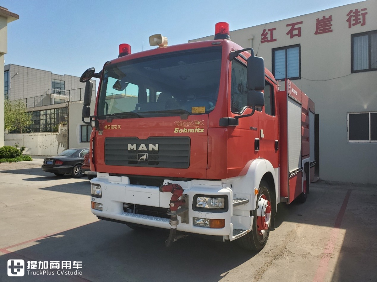 奥地利斯太尔工厂生产 带您见识一辆服役超过10年的曼恩tgm消防车 提加商用车网