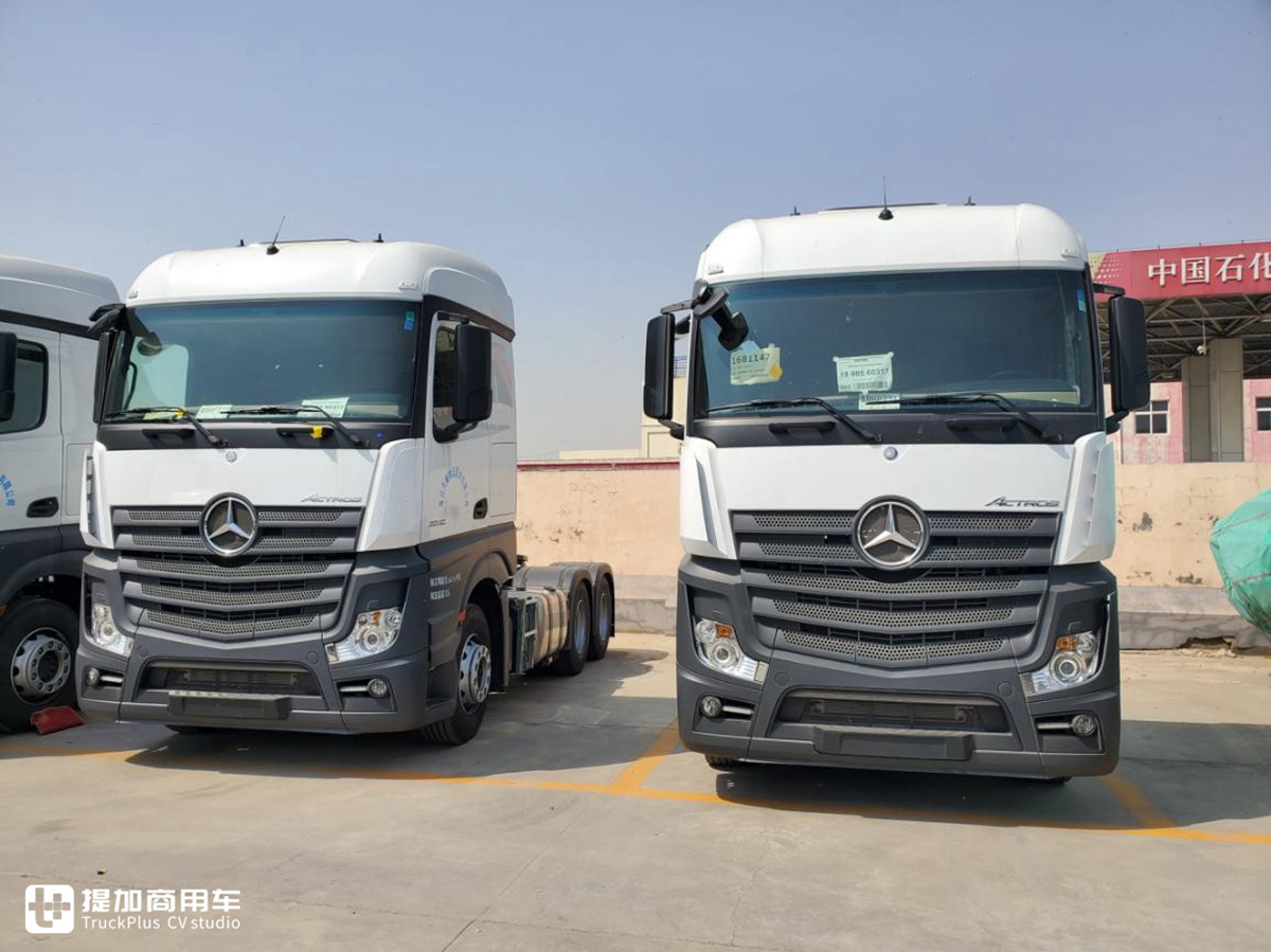 青岛物流老板一下子买了12辆奔驰新Actros，什么配置？小编实拍给你看 - 第2张