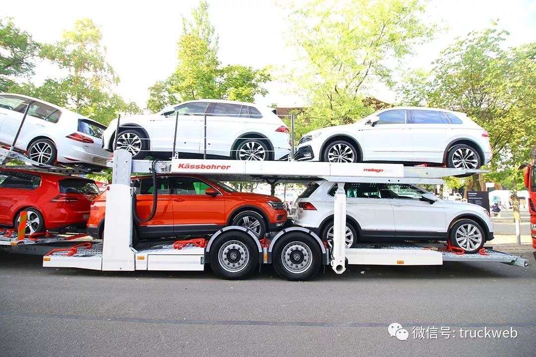 小三轴6x2驾驶室削顶，欧洲主流的曼恩TGS 23.460中置轴轿运车 - 第7张