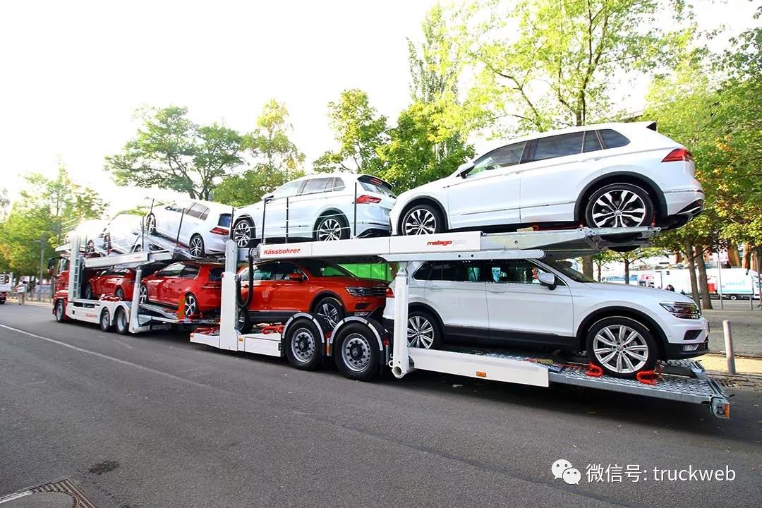 小三轴6x2驾驶室削顶，欧洲主流的曼恩TGS 23.460中置轴轿运车 - 第8张