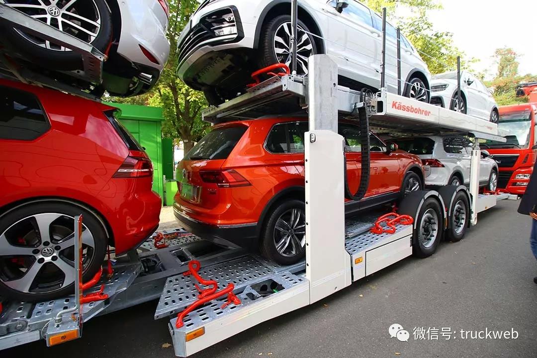 小三轴6x2驾驶室削顶，欧洲主流的曼恩TGS 23.460中置轴轿运车 - 第9张