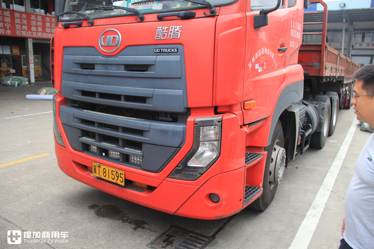 在国内昙花一现的高端重卡，无奈退市的东沃UD酷腾牵引车实拍 - 第6张