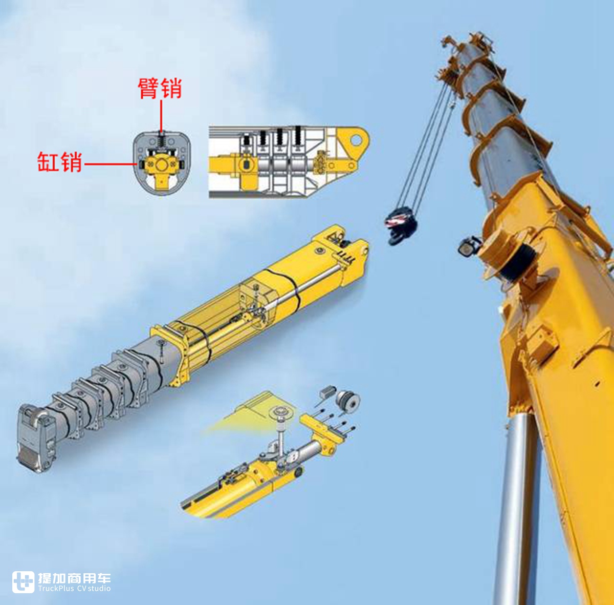 奔驰5轴卡车底盘利勃海尔上装带您见识一辆60t级伸缩臂起重机硬货