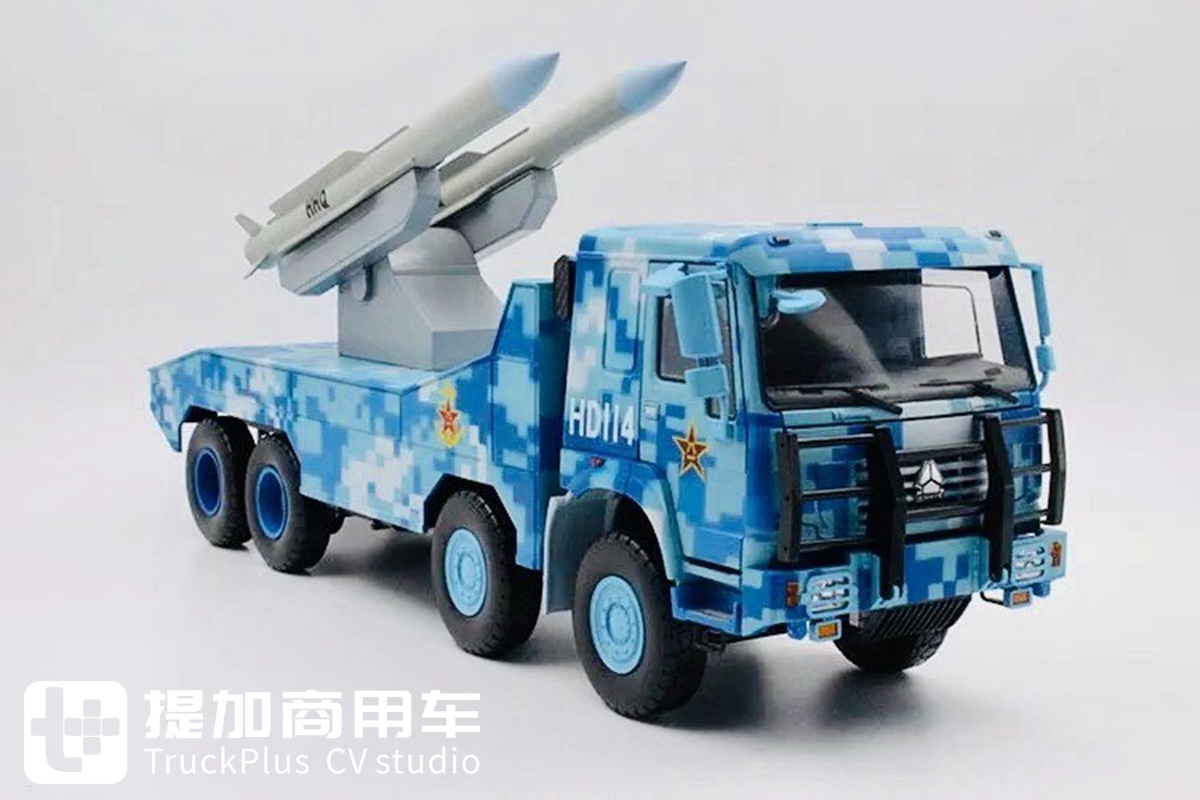 卡车模型也评测，再带你见识一款1:24的重汽豪沃军车模型 - 第2张