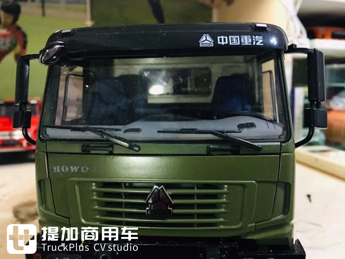 卡车模型也评测，再带你见识一款1:24的重汽豪沃军车模型 - 第12张