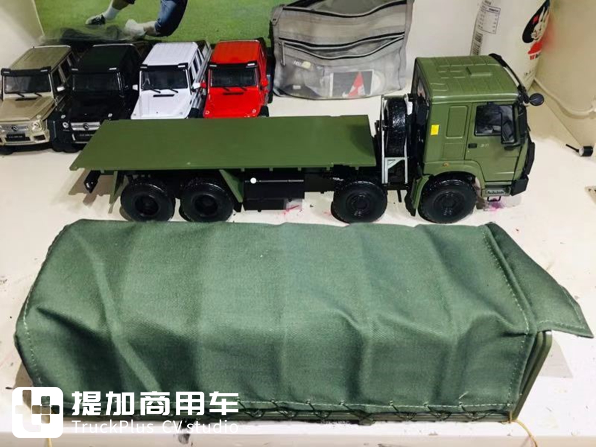 卡车模型也评测，再带你见识一款1:24的重汽豪沃军车模型 - 第25张