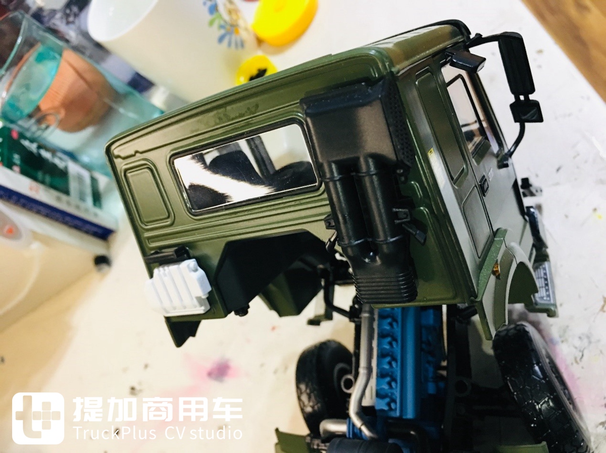卡车模型也评测，再带你见识一款1:24的重汽豪沃军车模型 - 第33张
