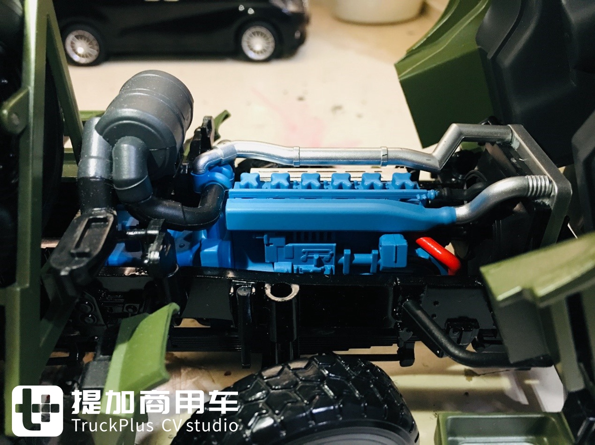 卡车模型也评测，再带你见识一款1:24的重汽豪沃军车模型 - 第35张