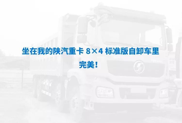 绝对实力=赚钱保障，陕汽重卡8×4标准版自卸车 - 第7张