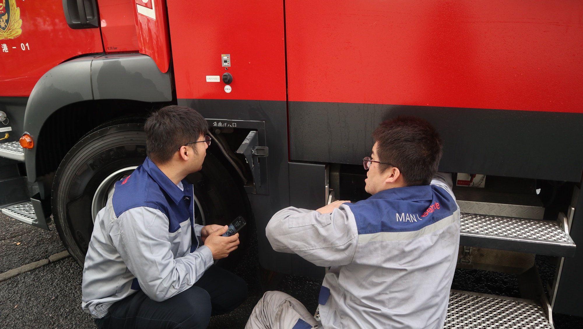 七十峥嵘 与国同梦 ，2019曼恩全国消防底盘巡检助力天津 - 第2张