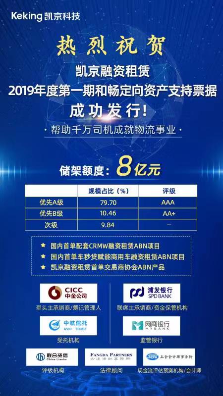 凯京科技首单银行间市场ABN成功发行 - 第2张 - 提加商用车网 凯京科技首单银行间市场ABN成功发行 - 第2张