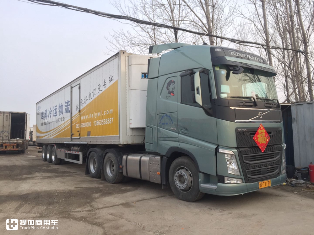 沃尔沃、斯堪尼亚随处可见，国产也都是高端卡车，带您逛鲁西最大的冷链物流园 - 第6张