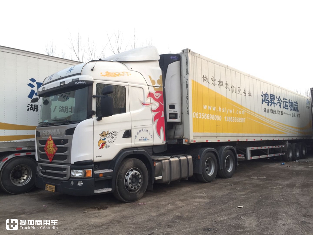 沃尔沃、斯堪尼亚随处可见，国产也都是高端卡车，带您逛鲁西最大的冷链物流园 - 第4张