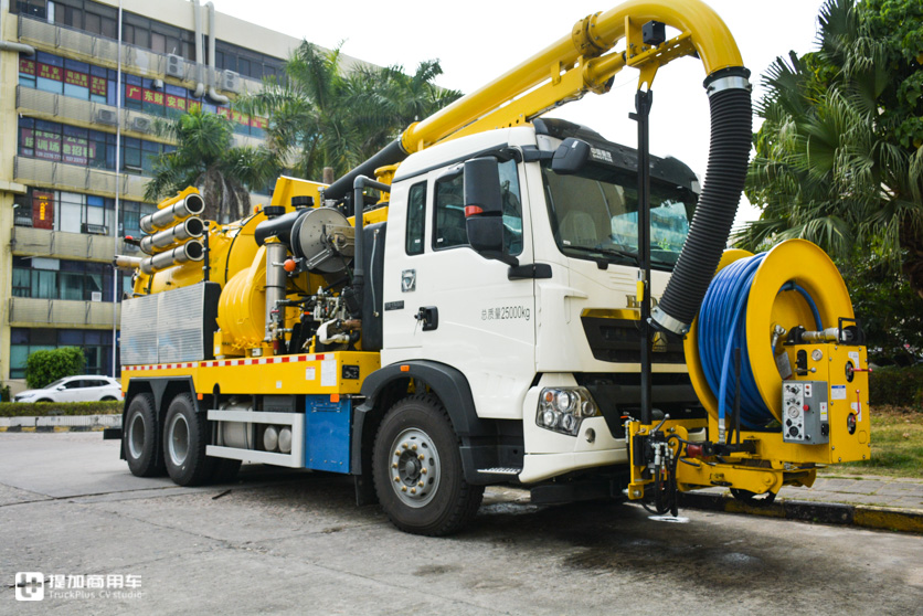 美国威康上装,重汽T5G国六底盘,实拍一款少见的下水道疏通清洗车 - 第14张 - 提加商用车网 美国威康上装,重汽T5G国六底盘,实拍一款少见的下水道疏通清洗车 - 第14张