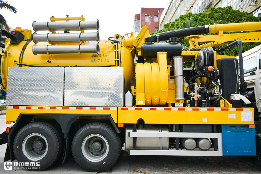 美国威康上装,重汽T5G国六底盘,实拍一款少见的下水道疏通清洗车 - 第12张 - 提加商用车网 美国威康上装,重汽T5G国六底盘,实拍一款少见的下水道疏通清洗车 - 第12张