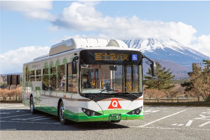 日本“圣岳”富士山迎来首批纯电动大巴 ，比亚迪助力山梨县实现出行电动化 - 第1张