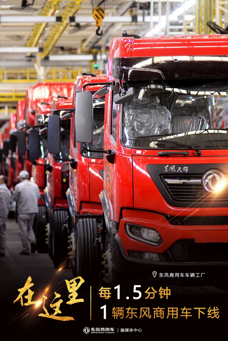 1.5分钟下线一辆卡车 ,东风商用车跑出“+速度” - 第4张 - 提加商用车网 1.5分钟下线一辆卡车 ,东风商用车跑出“+速度” - 第4张