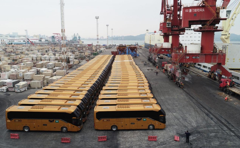 质量管控不放松 ，213辆金龙客车豪华大巴出口沙特 - 第1张