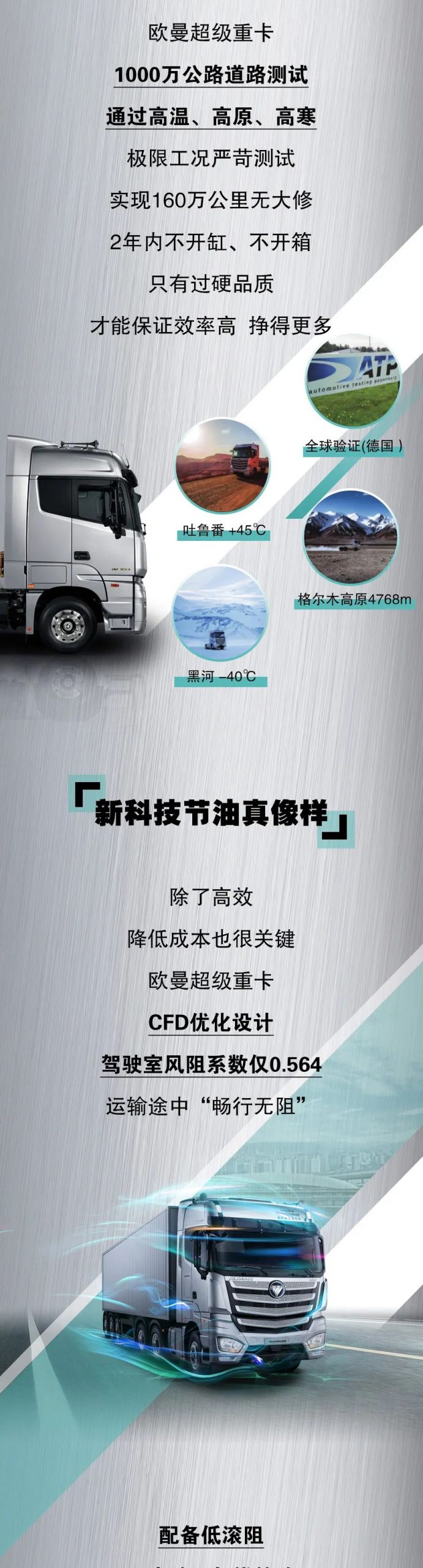 快递数量多别怕，高效送达首选欧曼超级重卡 - 第2张