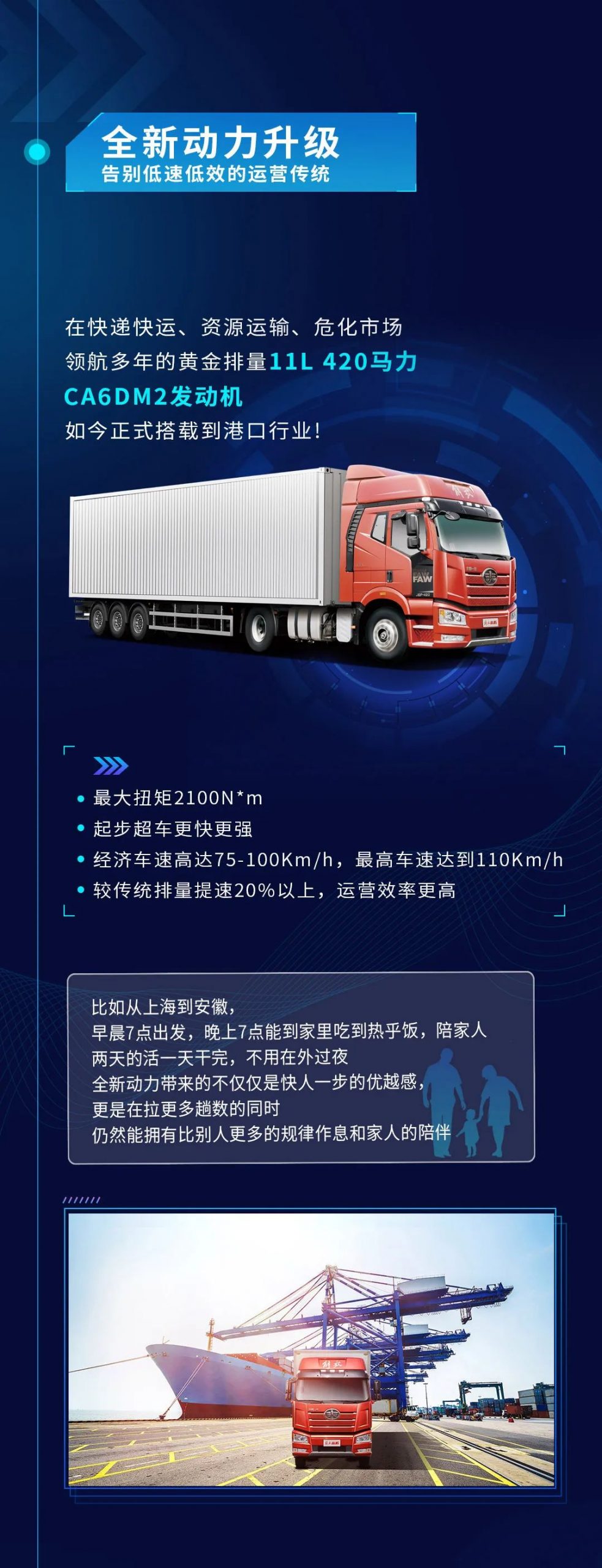 解放新J6P港口牵引车，带您告别国三老旧车 - 第2张
