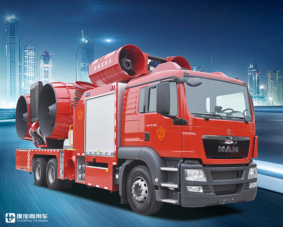 MAN底盘的大型排烟消防车实拍,翅膀式巨大抽烟机太震撼了 - 第2张 - 提加商用车网 MAN底盘的大型排烟消防车实拍,翅膀式巨大抽烟机太震撼了 - 第2张
