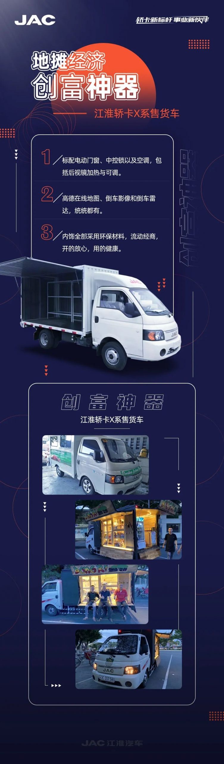 “复兴地摊经济” 江淮轿卡售货车已准备完毕 - 第1张