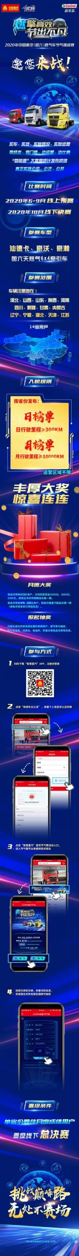 2020年中国重汽（国六）燃气车节气挑战赛邀您来战！ - 第1张