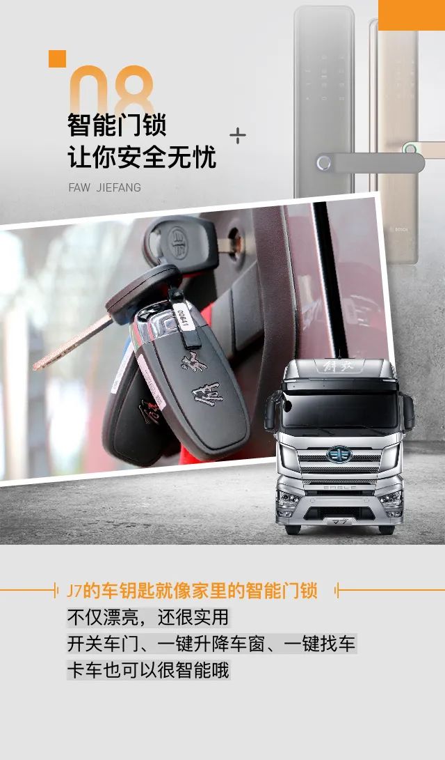 沙发、电视、智能门锁全都有，买解放J7就是买豪华精装房 - 第8张