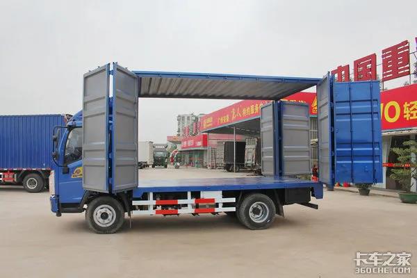 又称十开门轻卡，全开门车厢怎么样，它与飞翼厢有什么差别? - 第2张