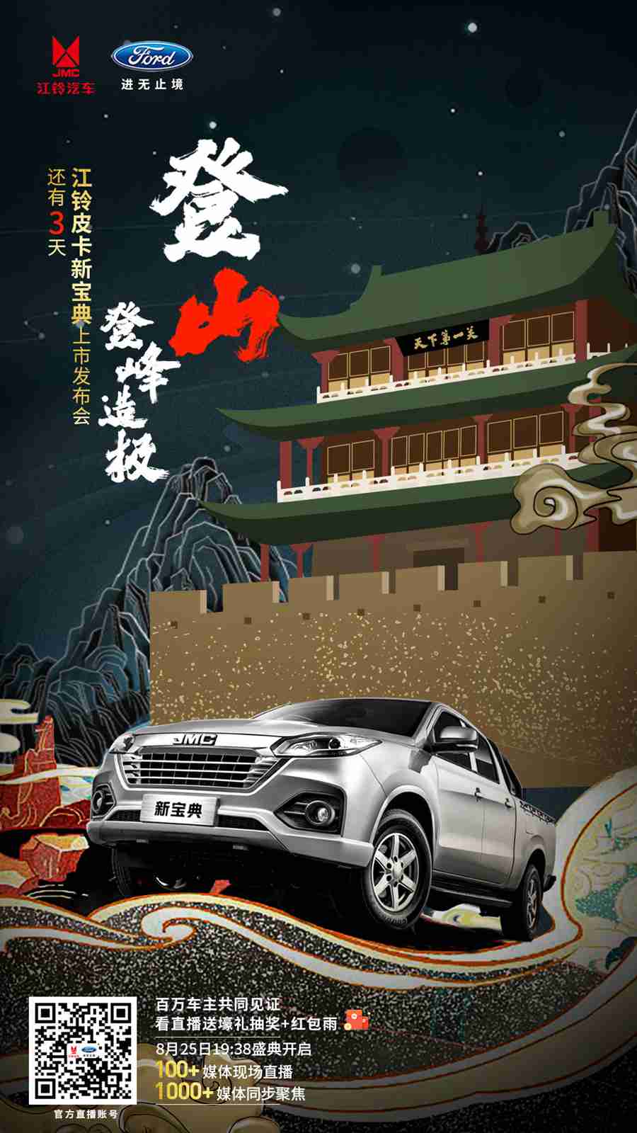 江铃新宝典高能来袭,8月25日“天下第一关”震撼上市 - 第5张 - 提加商用车网 江铃新宝典高能来袭,8月25日“天下第一关”震撼上市 - 第5张