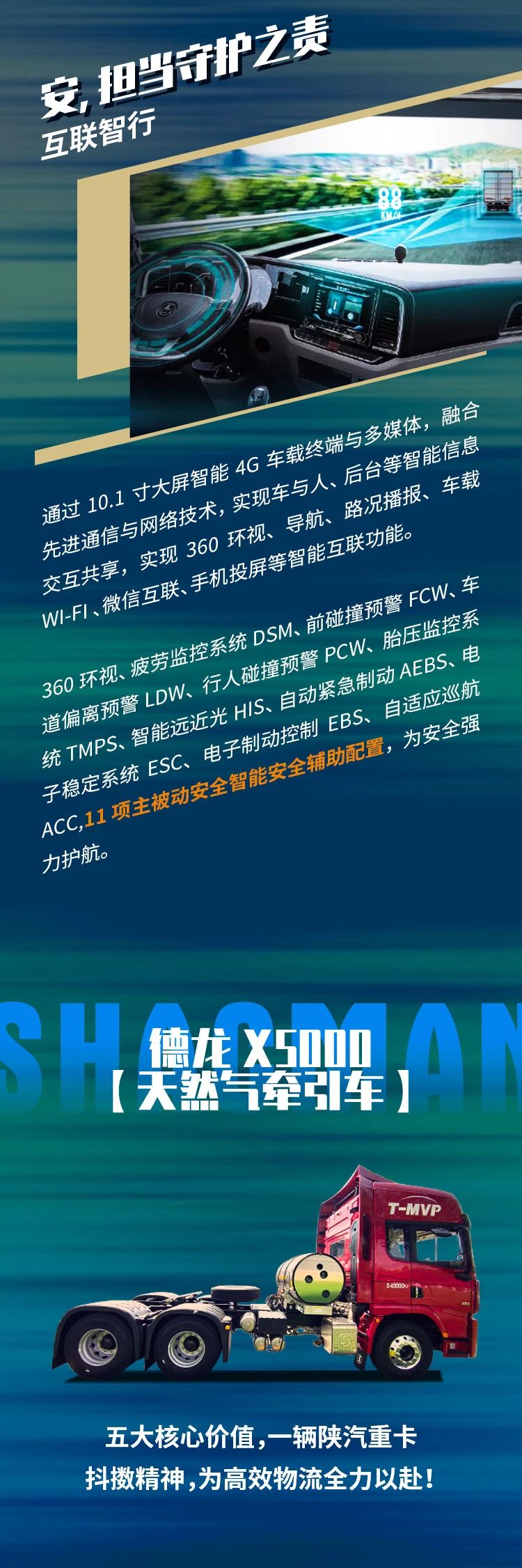 德龙X5000国六天然气牵引车，这才是重卡该有的精气神 - 第3张
