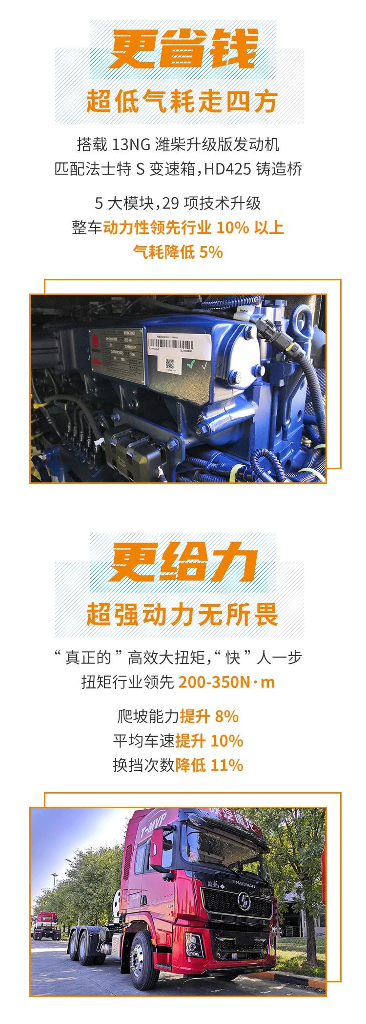 德龙X5000国六LNG牵引车，“气质”重卡的实力担当！ - 第2张