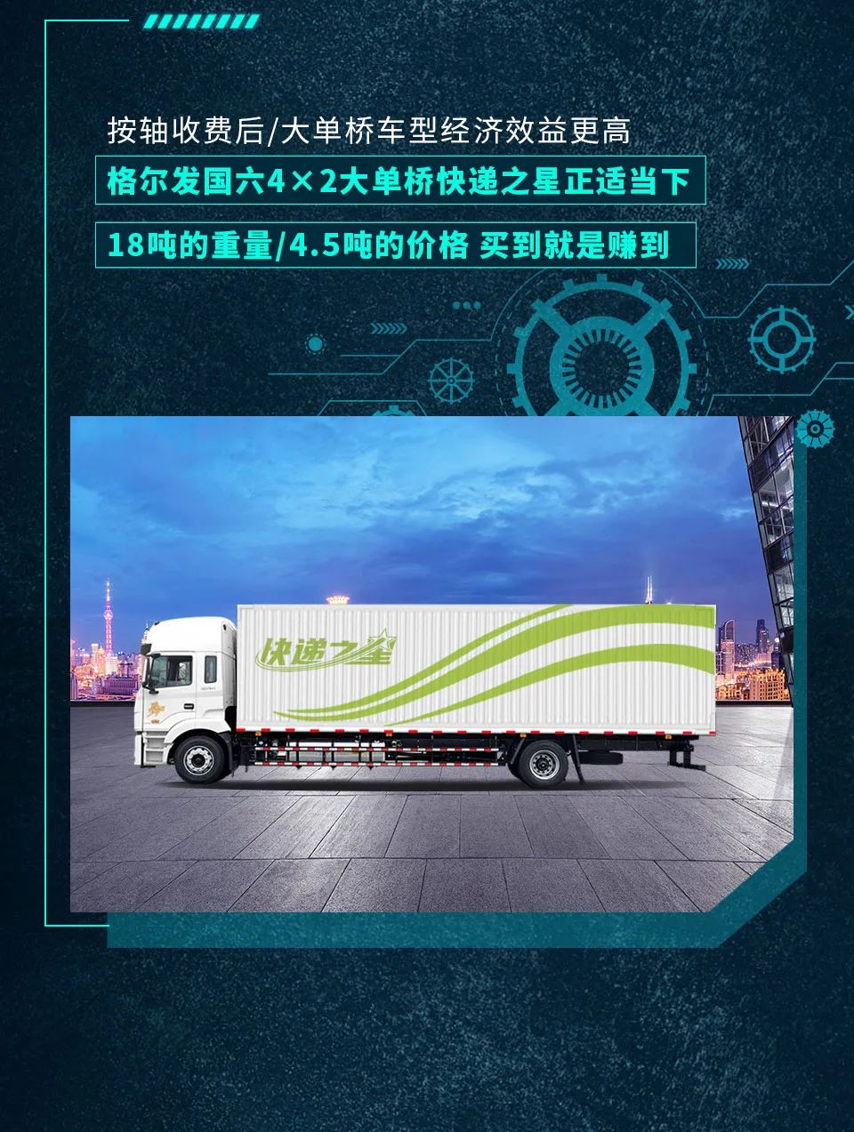 国六康明斯动力加持，格尔发中卡旗舰快递之星安排！ - 第3张