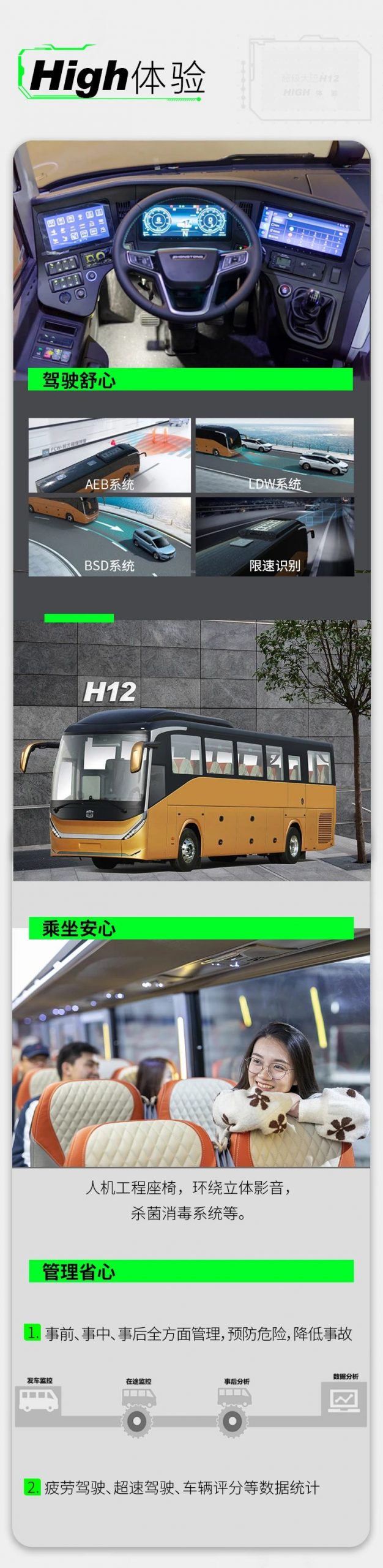 超级大巴有哪些特性？一张图带你看懂中通客车超级大巴H12 - 第2张
