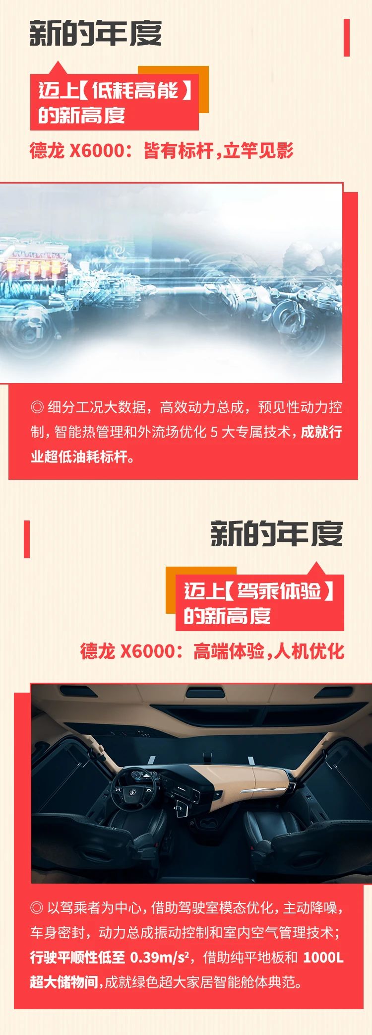 低耗高能，驾乘体验更舒适，2021年陕汽德龙X6000迈上新高度 - 第2张