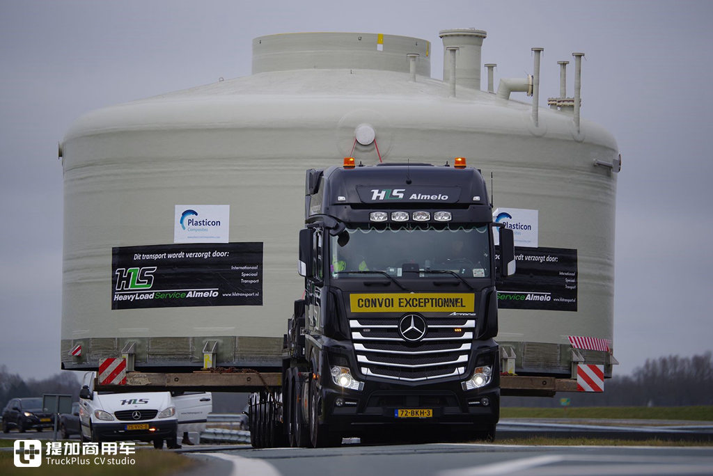 一次超宽大件运输纪实,看奔驰卡车怎么把直径9.5米构件,运输88公里 - 第11张 - 提加商用车网 一次超宽大件运输纪实,看奔驰卡车怎么把直径9.5米构件,运输88公里 - 第11张
