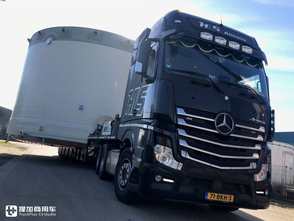 一次超宽大件运输纪实,看奔驰卡车怎么把直径9.5米构件,运输88公里 - 第22张 - 提加商用车网 一次超宽大件运输纪实,看奔驰卡车怎么把直径9.5米构件,运输88公里 - 第22张