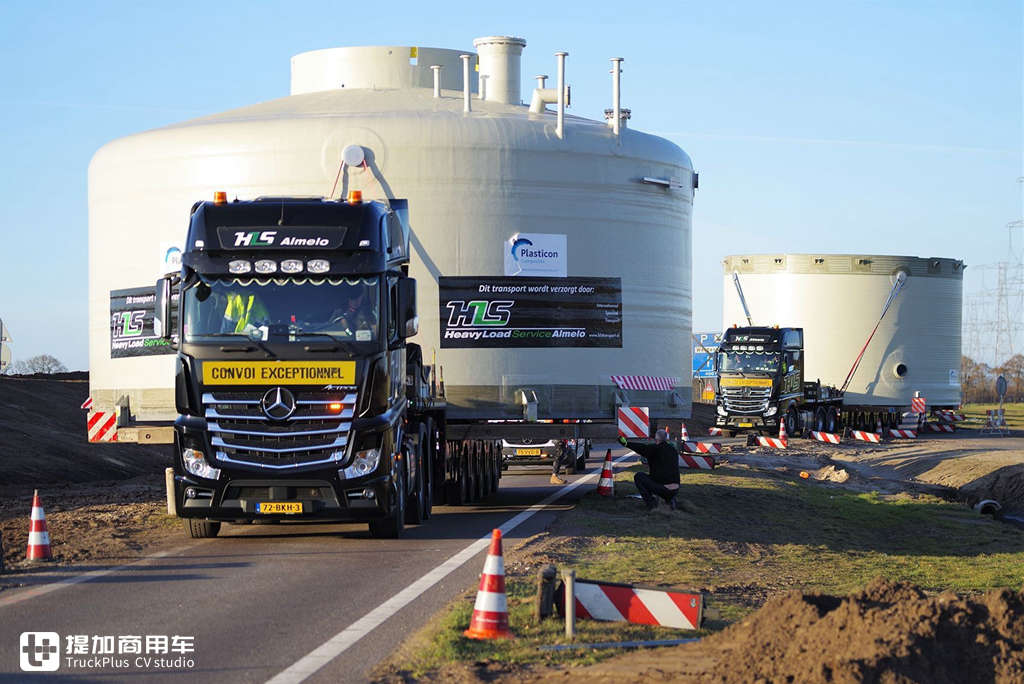 一次超宽大件运输纪实,看奔驰卡车怎么把直径9.5米构件,运输88公里 - 第15张 - 提加商用车网 一次超宽大件运输纪实,看奔驰卡车怎么把直径9.5米构件,运输88公里 - 第15张