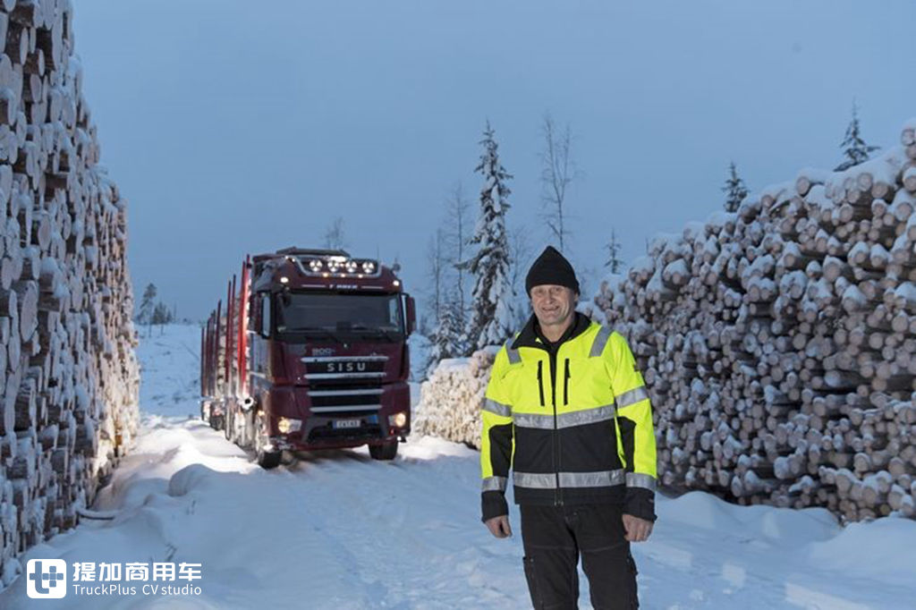 sisu, hybrid, lkw, finnland, roter lkw