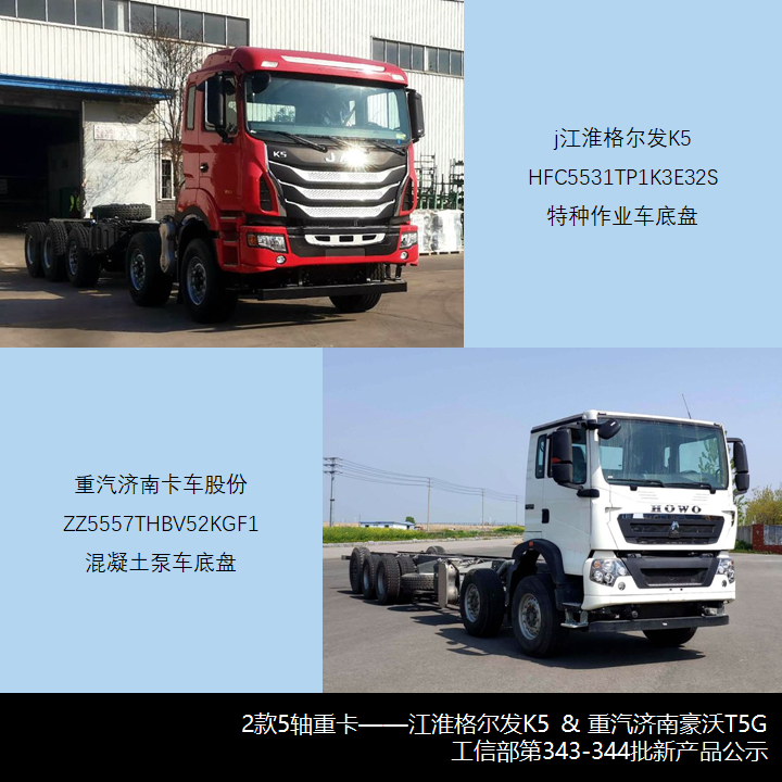 格尔发5轴车型抢眼,三一首配五十铃动力,工信部第343-344批新产品公示之N类重卡篇(上) - 第6张 - 提加商用车网 格尔发5轴车型抢眼,三一首配五十铃动力,工信部第343-344批新产品公示之N类重卡篇(上) - 第6张