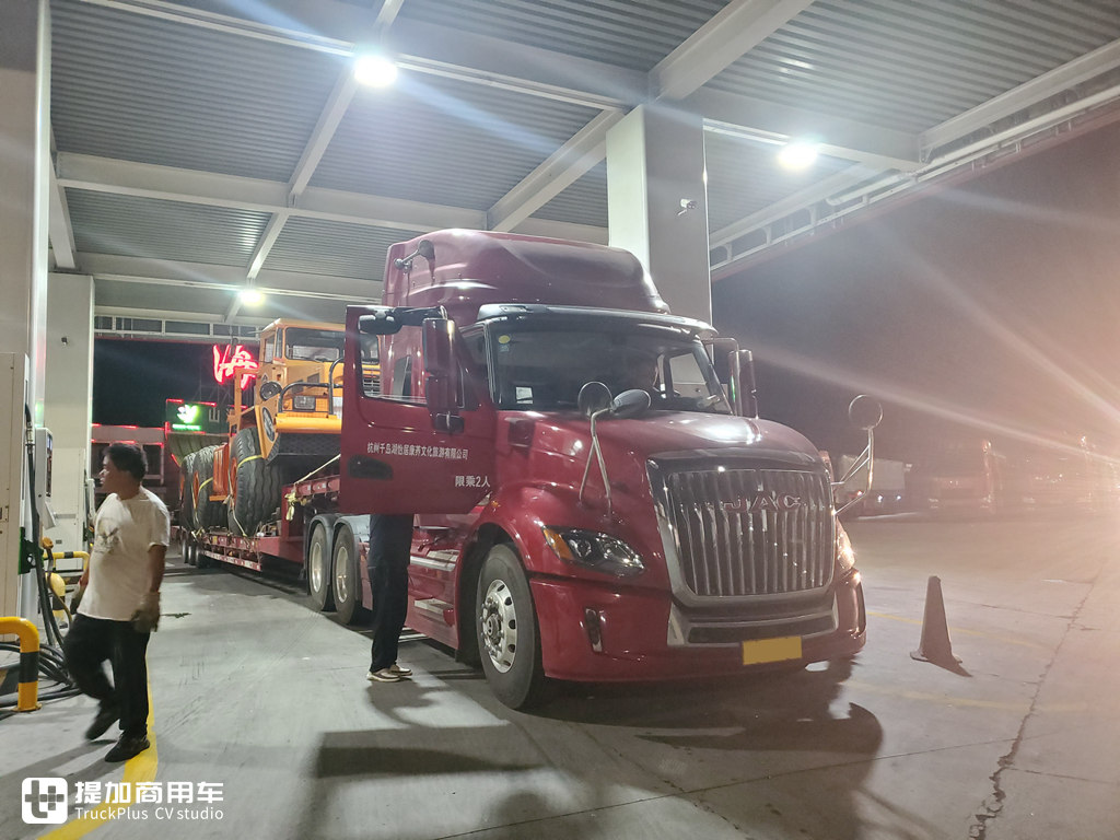 江淮跨越V7牵引车跟车记录,带您看看国产最高端长头卡车的实际运营表现 - 第8张 - 提加商用车网 江淮跨越V7牵引车跟车记录,带您看看国产最高端长头卡车的实际运营表现 - 第8张